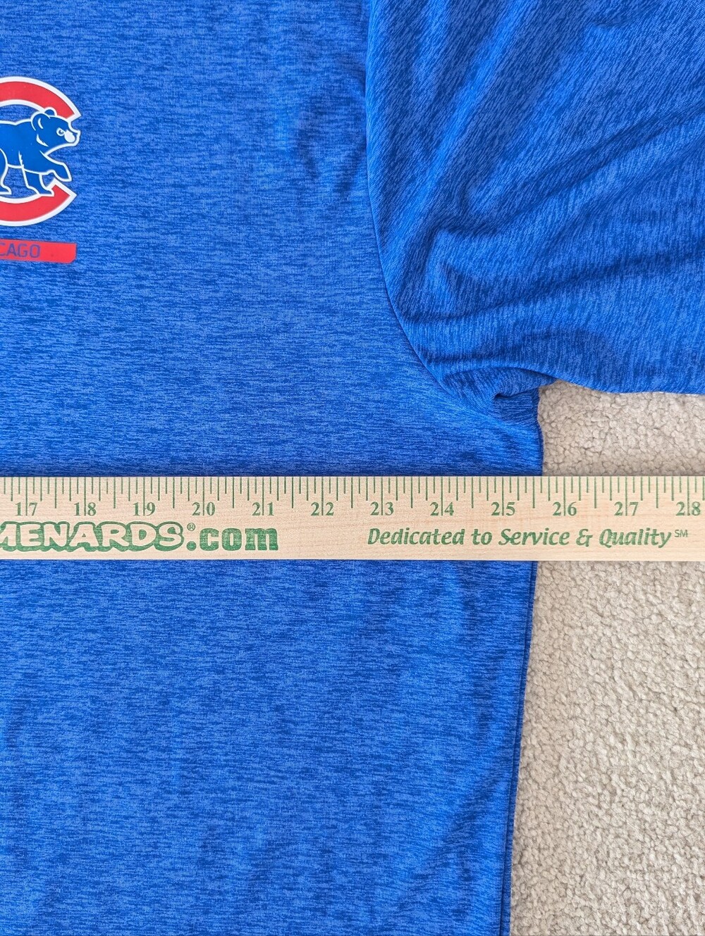 Under Armour Men's CHICAGO CUBS MLB HeatGear Blue Heathered Loose Polo Sz XXL - Picture 8 of 9